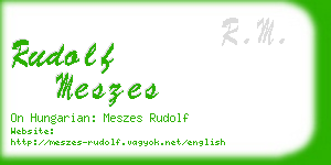 rudolf meszes business card